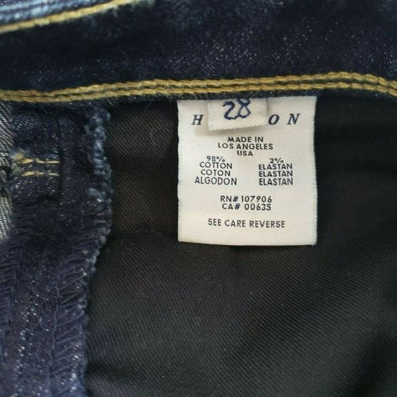 Hudson Jeans 28 Dark Wash Straight Leg EUC - Picture 5 of 6